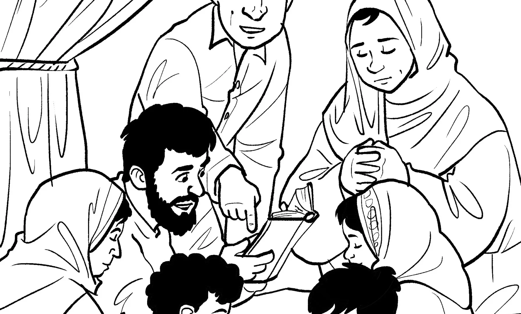 Kleurplaat Vervolgde Kerk, Bijzondere Noden